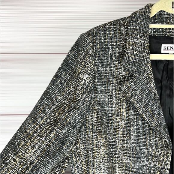 RENZO Germany Wool Blend Tweed Blazer EUR 40 US 10-12 - Picture 4 of 16